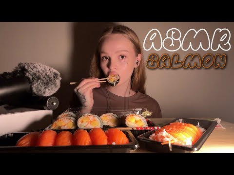 Видео: итинг лосося и роллов😍🐠