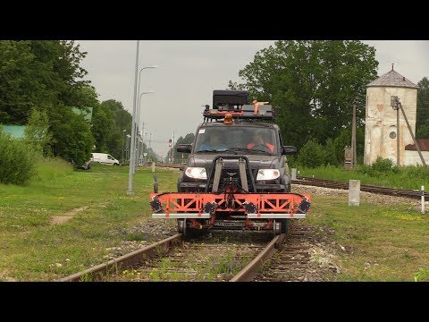 Видео: Железнодорожной дефектоскоп ТВЕМА на ст. Лелле / Ultrasonic defectoscope TVEMA