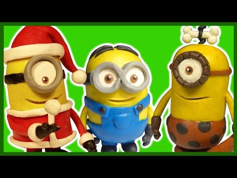 Видео: Лепим Миньонов из пластилина. Все серии подряд. Minions in plastiсine.