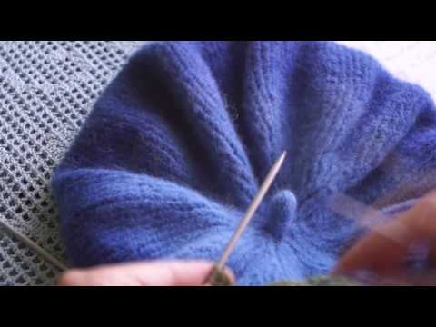 Видео: Классический берет спицами ( из Кауни) часть2. knitted beret (Шапка#6)