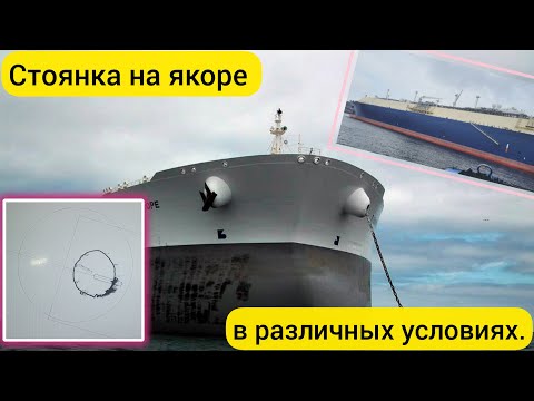 Видео: Стоянка на якоре при различных погодных условиях.