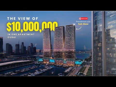 Видео: W Residences от ARADA в Dubai Harbour 🌊 | Ультра-роскошное брендовое жильё с видом на море, яхтен...