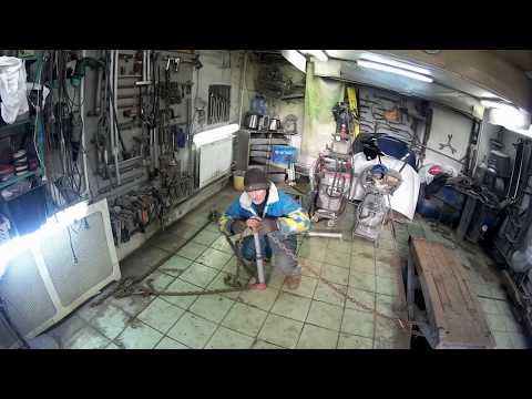 Видео: кузовной стапель на полу