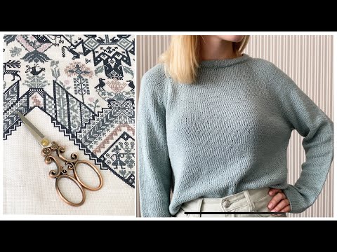 Видео: Джемпер из FibraNatura Papirus. Сэмплер Pandemic от Long Dog.Ковровая вышивка.Аксессуары для вязания