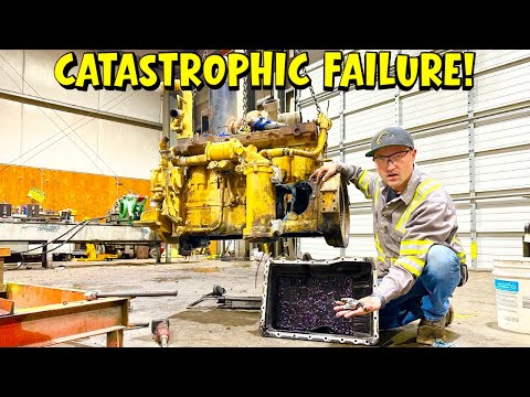 Видео: CATERPILLAR 3306 КАТАСТРОФИЧЕСКАЯ НЕИСПРАВНОСТЬ РАЗБОРКА!!!!!