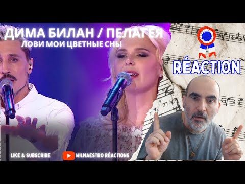 Видео: Пелагея / Дима Билан — Лови мои цветные сны ║ Réaction Française !