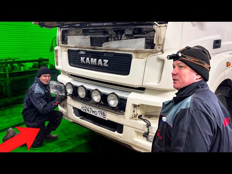 Видео: ЗАЛЕЗЛИ ПОД КАПОТ КАМАЗУ - НАДЕЛАЛИ ДЕЛОВ... И ДРУГИЕ РАБОТЫ!