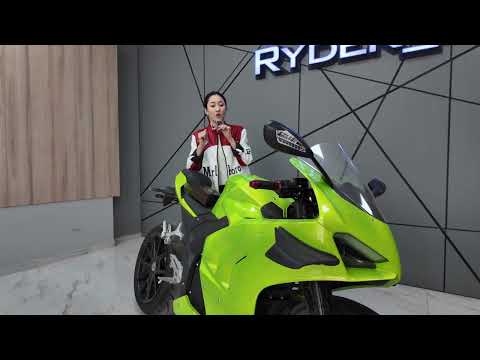 Видео: Обзор на электро мотоцикл Panigale V4 моно маятник 8000W