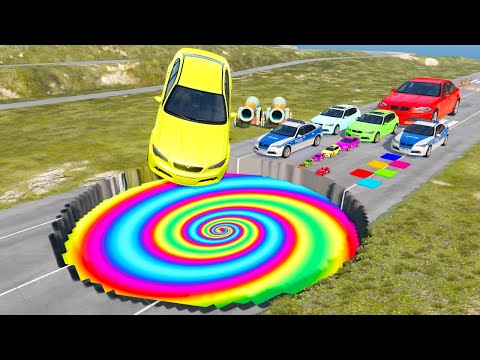 Видео: БОЛЬШИЕ И МАЛЕНЬКИЕ МАШИНКИ против ГИГАНТСКОЙ ЯМЫ #64 - BeamNG.drive Ninja BeamNG !