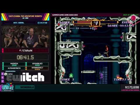 Видео: RU Castlevania: The Adventure ReBirth Any% Normal от @Starwin   #SGDQ2025