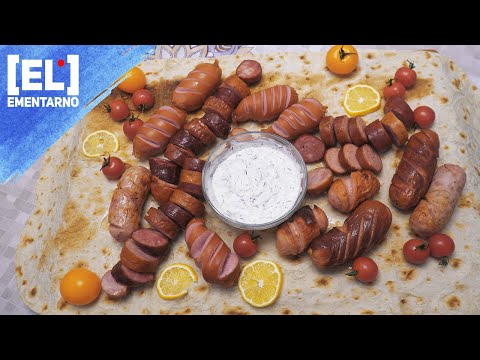 Видео: Вкусный рецепт жареной колбаски в электрошашлычнице🔥Горячая колбаска🔥Великие реки🔥