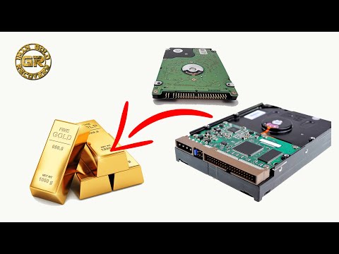 Видео: Извлечение золота из печатных плат жестких дисков | Жесткие диски Gold Recovery | Извлечение золота