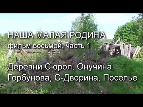 Видео: Деревни Сюрол, Онучина, Горбунова, С-Дворина, Поселье. Наша малая Родина. Фильм 8, часть 1