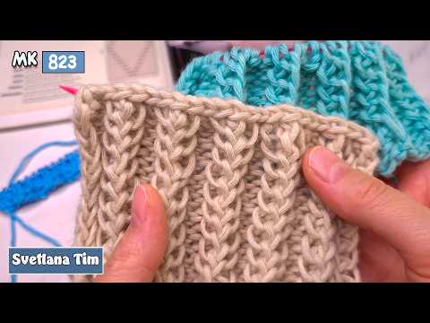 Видео: 🔥 Объёмный узор спицами – всего 2 ряда! 😍 Идеально для свитера, шапки, шарфа! 🧶