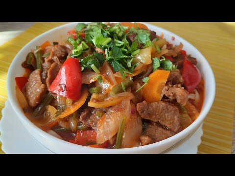 Видео: Лагмон тайерлаш.  Lag'mon qaylasini tayyorlaymiz.