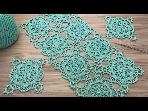 Видео: Ажурный КВАДРАТНЫЙ МОТИВ вязание крючком  Crochet square motifs