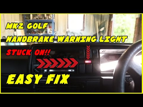 Видео: Загорелся индикатор ручного тормоза на MK2 Golf?! — ЛЕГКО ИСПРАВИТЬ!