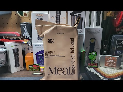 Видео: ОБЗОР БИФШТЕК С ГРИБАМИ В США MRE №1