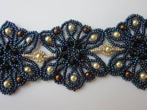 Видео: Beaded Bracelet "Summer Night" . Бисерный браслет "Летняя Ночь"