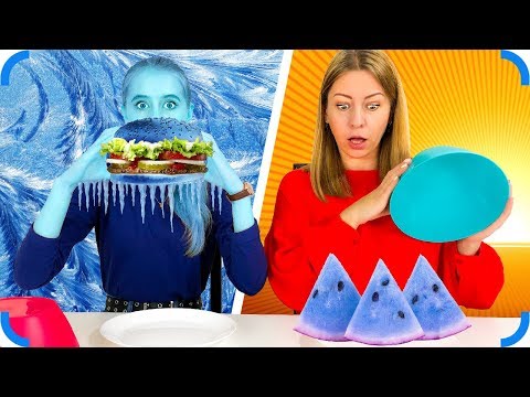 Видео: Замороженная Еда против Обычной ! Выбери правильно!!