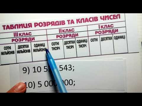 Видео: Запис натуральних чисел. 5клас