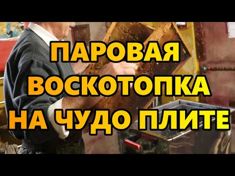 Видео: Паровая воскотопка на чудо плите.