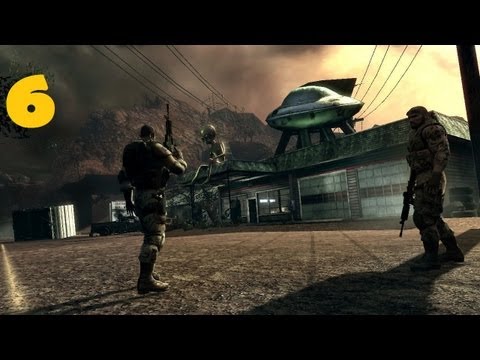 Видео: Прохождение BlackSite Area 51: Часть 6 [Трейлерный город]