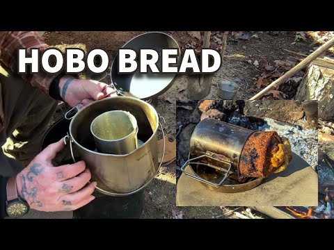 Видео: Хлеб Хобо на костре в импровизированной печи