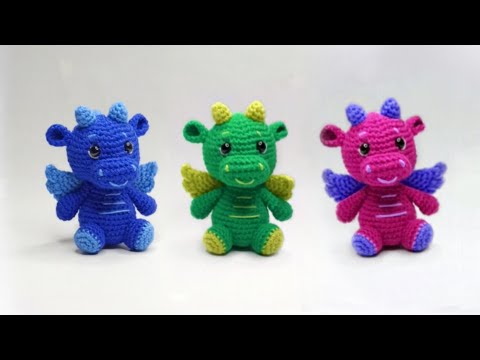 Видео: 💛💚Невероятный🦖Забавный ДРАКОШКА крючком подробный мастер класс - Символ 2024 года .Часть 1