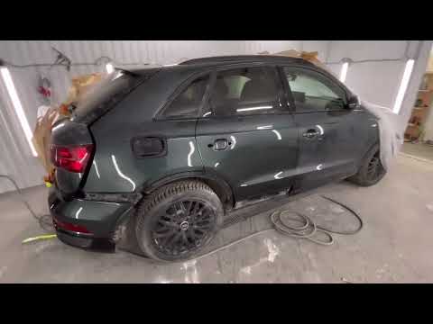 Видео: Ремонт крыла и двери на  Audi Q3.