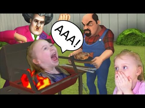 Видео: Кино про Соседа. Scary Stranger 3D все уровни Френсис и Мисс Ти. Обновление.