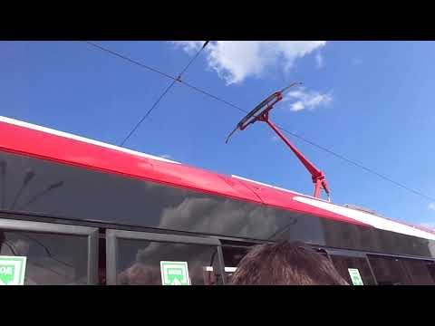 Видео: Микро-Трамвай Богатырь-М "0207 по 100" СПб 11-**: 71-923М "Богатырь-М" 0207 по №100 (14.05.21)