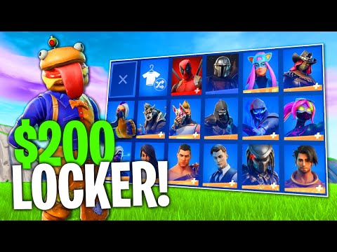 Видео: КАКВИ СКИНОВЕ ИМАМ ВЪВ FORTNITE? ($200 LOCKER)