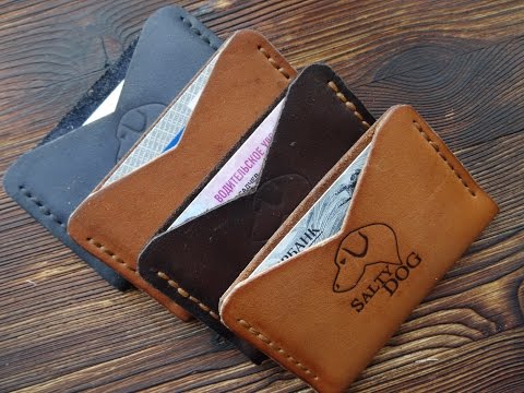 Видео: Работа с кожей. Изделие для начинающих. Leather cardholder