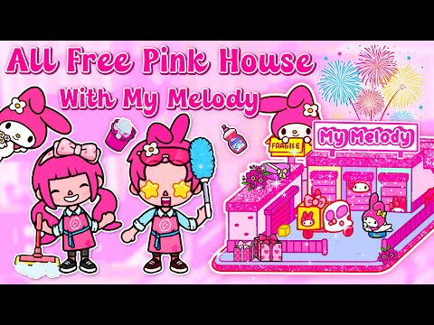 Видео: Бесплатный розовый дом для Мелоди 💖 Преображение кладовой 💖 Идеи для дома Toca Boca 😍 Мир Toca Life
