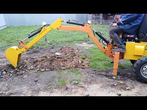 Видео: Самодельный экскаватор,начало работ по снятию верхнего слоя земли