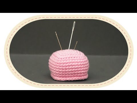 Видео: Вязаная игольница. Crochet pincushion.