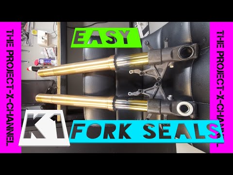 Видео: УПЛОТНЕНИЯ ВИЛКИ SUZUKI GSXR 1000 K1