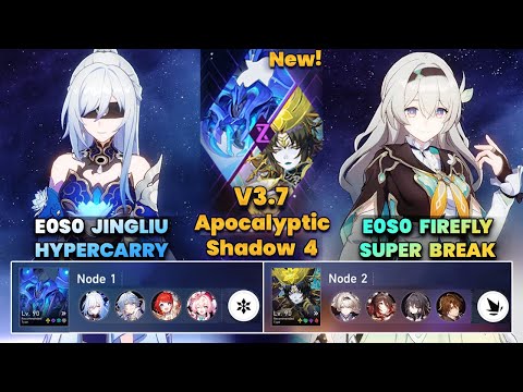 Видео: E0S0 Jingliu Hypercarry и E0S0 Firefly Super Break | НОВАЯ Apocalyptic Shadow | 3 звезды | V3.7 |