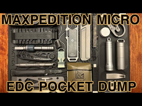 Видео: Maxpedition Micro Pocket Dump | Компактное снаряжение EDC