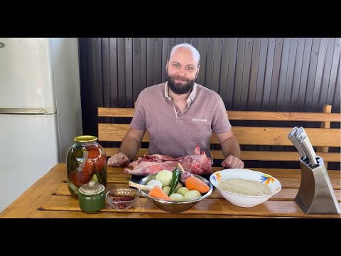 Видео: ПЛОВ ИЗ НУТРИИ, секрет приготовления PLOV! #Плов #едаялюблютебя #готовим #природа #дом #сидимдома