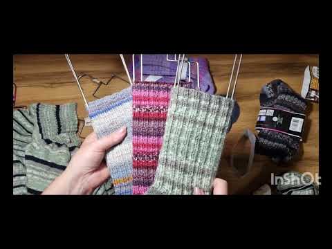 Видео: Носочки из турецкой пряжи Nako Boho,Alize,Forza и др. Готовые работы мая.