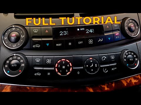 Видео: Mercedes W211. Замена Панели Климат Контроля на Информационный Дисплей (Рестайлинг)