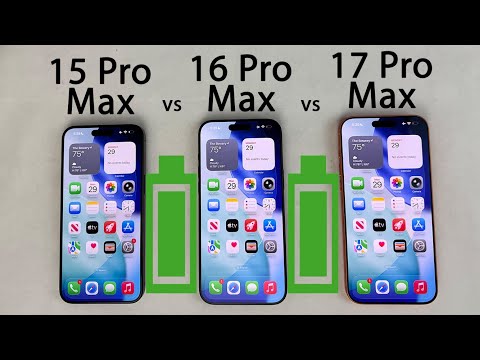 Видео: Тест на разрядку аккумулятора iPhone 17 Pro Max, 16 Pro Max и 15 Pro Max