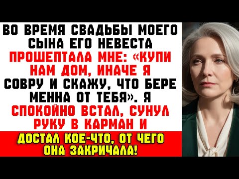 Видео: «Купи нам дом, или я совру…» — сказала невеста моего сына на свадьбе! Тогда я раскрыла всю правду!