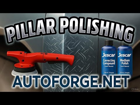 Видео: Полировка столбов различными составами и полиролями/ AUTOFORGE.NET