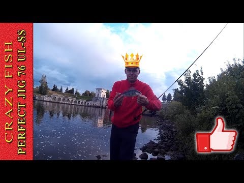Видео: Спиннинг Crazy fish Perfect Jig 76 ul-ss. Ловля окуня в августе.