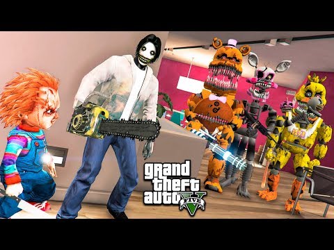 Видео: ДЖЕФФ И ЧАКИ ПОЙМАЛИ АНИМАТРОНИКОВ ФНАФ В ГТА 5 МОДЫ! FNAF ОБЗОР МОДА В GTA 5! ИГРЫ ГТА ВИДЕО MODS