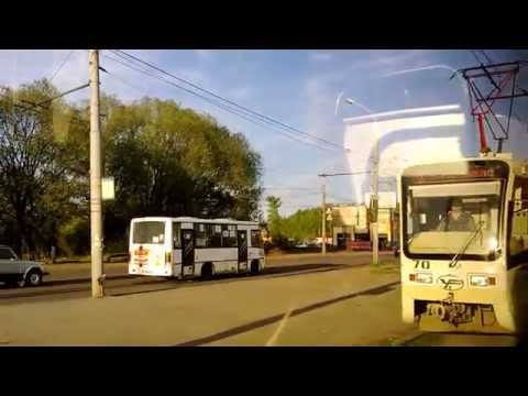 Видео: Ярославский трамвай. 71-619КТ №185, маршрут №5