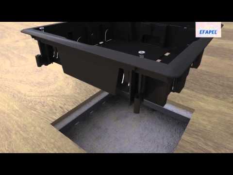 Видео: EFAPEL люк в пол на 2-8 модулей монтаж